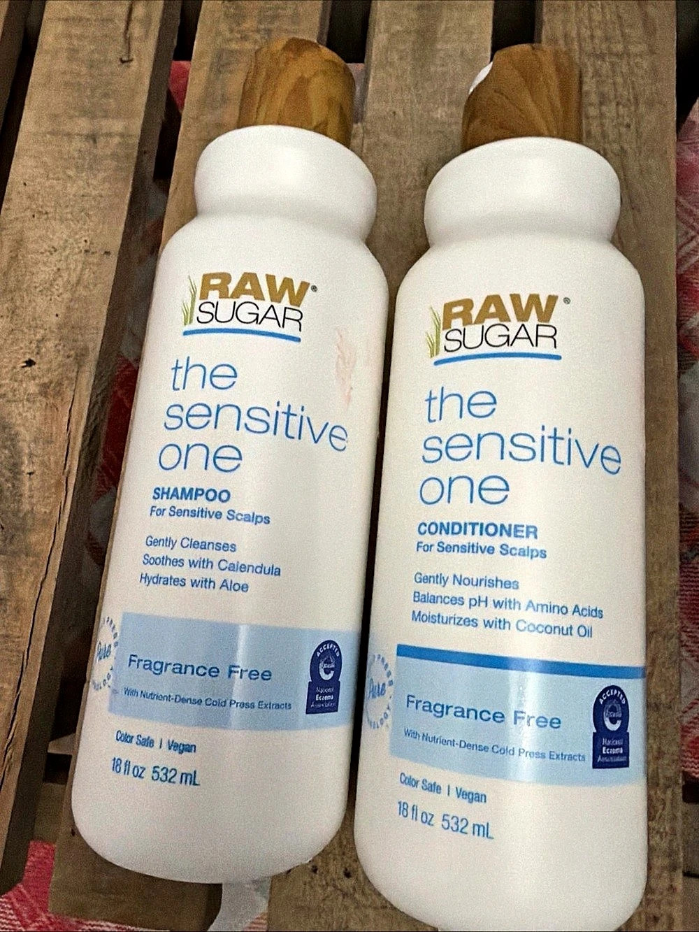Raw Sugar The Sensitive One Shampoo & Conditioner Set 18 oz NWT